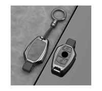 TZIUSFAC Portachiavi Auto Guscio di Copertura per Chiave Auto per Mercedes per Benz W204 W205 W212 W213 W176 W177 W219 A B C E S Classe GLC CLA AMG Guscio Chiave(C Grey)