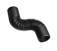 TZIUSFAC Tubo di Aspirazione Aria Fredda Universale 1m 80mm Nero