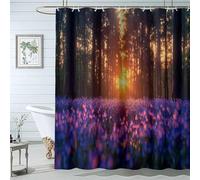 TZKRWRH Semplice Tenda da Doccia Albero dei fiori selvatici Pianta Tendax da Doccia Impermeabile Tendaa da Bagno Minimalista Tenda da Bagno Lavabile-220L x 200A cm