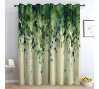 TZKRWRH Tende per soggiorno Arte Botanica Astratta nautico francese Country vintage motivo floreale stampa tende filtranti la luce per porta scorrevole-A240 x L140 cm (2 Pannelli)
