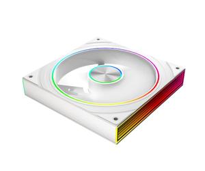 TZMRIT 140mm RGB Fan Reverse,Transwarp14 Reverse Flow ARGB Fan 140mm,Suitable for mounting on the bottom or back of the chassis (WH)