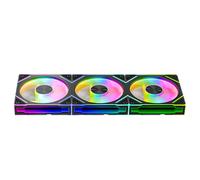 TZMRIT ASTRO-V2 Infinity Mirror ARGB PC Fan 120mm with PWM Control and ARGB Effect,1850RPM,58.36CFM,Triple Pack (BK Reverse Flow)