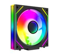 TZMRIT Interstellar-V2 Infinity Mirror ARGB PWM Ventola 120 mm, Nero, RGB, Ventola 120 mm, 1PC (Black Reverse-V2-1PC)