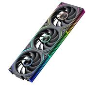 TZMRIT Interstellar-V2SE-Ultra 120mm PC Fan, ARGB PWM 2000RPM / 55CFM Airflow, Forward and Reverse Blade Design, Precision HDB Bearing, High Performance Unit PC Fan, Modular Daisy Chain (BK)