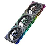 TZMRIT Interstellar-V2SE-Ultra 120mm PC Fan, ARGB PWM 2000RPM / 55CFM Airflow, Forward and Reverse Blade Design, Precision HDB Bearing, High Performance Unit PC Fan, Modular Daisy Chain (BKRF)