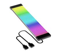 TZMRIT PC Cable Rgb, ARGB PSU Cable Cover Cable Extension, RGB Power Extension Cable Cover Kit for Motherboard and GPU PC Cable Parts Decoration (24PIN BK)