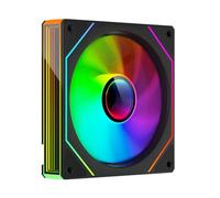TZMRIT Prism 4MAX 120 mm Infinite Mirror ARGB PC Fan with PWM Control and ARGB Effect (BK, Forward)