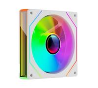 TZMRIT Prism 4MAX 120 mm Infinite Mirror ARGB PC Fan with PWM Control and ARGB Effect (WH, Forward)