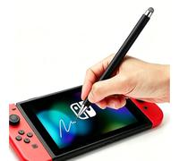 Tznzxm Penna stilo compatibile con Nintendo Switch - Pennino capacitivo fine touch, stilo super preciso per dispositivi touchscreen, nero metallizzato