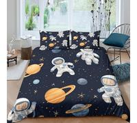 TZOVPCDFA Biancheria Da Letto Astronaut Set Di Biancheria Da Letto in Microfibra Mechanic Stampa3D in Con Cuscino Con Cerniera Per Bambini Double(200x200cm)