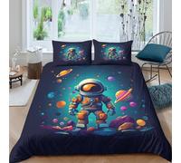 TZOVPCDFA Biancheria Da Letto Astronaut Set Di Biancheria Da Letto in Microfibra Mechanic Stampa3D in Con Cuscino Con Cerniera 3 Pezzi Double(200x200cm)