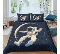 TZOVPCDFA Biancheria Da Letto Astronaut Set Di Biancheria Da Letto in Microfibra Mechanic Stampa3D in Con Cuscino Con Cerniera Per Gli Adulti Double（200x200cm）
