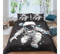 TZOVPCDFA Biancheria Da Letto Astronaut Set Di Biancheria Da Letto in Microfibra Mechanic Stampa3D in Con Cuscino Con Cerniera Nascosta 3 Pezzi Double（200x200cm）