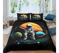TZOVPCDFA Biancheria Da Letto Astronaut Set Di Biancheria Da Letto in Microfibra Mechanic Stampa3D in Con Cuscino Con Cerniera Per Gli Adulti Double(200x200cm)