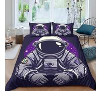 TZOVPCDFA Biancheria Da Letto Astronaut Set Di Biancheria Da Letto in Microfibra Mechanic Stampa3D in Con Cuscino Con Cerniera Per Gli Adulti Double(200x200cm)