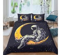 TZOVPCDFA Biancheria Da Letto Astronaut Set Di Biancheria Da Letto Morbida Microfibra Mechanic Stampa3D in Con Cuscino Con Cerniera Per Adolescenti Double(200x200cm)