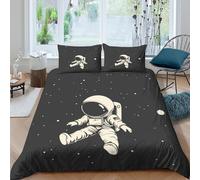 TZOVPCDFA Biancheria Da Letto Astronaut Set Di Biancheria Da Letto Morbida Microfibra Mechanic Stampa3D in Con Cuscino Con Cerniera 3 Pezzi Double(200x200cm)