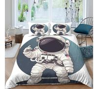 TZOVPCDFA Biancheria Da Letto Astronaut Set Di Biancheria Da Letto Morbida Microfibra Mechanic Stampa3D in Con Cuscino Con Cerniera Per Adolescenti Double(200x200cm)