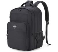 Tzowla Zaino scuola per ragazze e ragazzi adolescenti, 15,6 pollici, borsa per computer portatile da 14 a 18 anni, zaino leggero per studenti, Nero , 15.6zoll