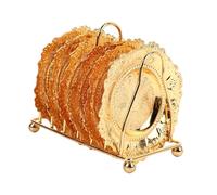 TZOXTLH 7 Piece Set Glittering Metal Coasters with Holder European Style Peacock Pattern Metal Table Coasters for Banquets