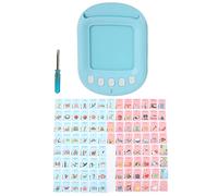 TZOXTLH Card Early Education Machine Bilingual Simple Operation Rounded Corner Design Blue Children Learning Toy