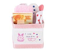 TZOXTLH Scatola dei Giocattoli per Casa delle Bambole Scatola per Cestini per Bambini in Miniatura Rosa Carina con Giocattoli per Accessori per Casa delle Bambole 1/12