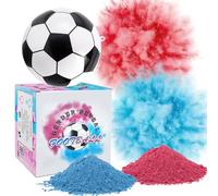 TZQFROCE Gender Reveal Calcio con polvere esplode blu o rosa polvere per ragazzi o ragazze bambino sesso annunciare blu o rosa polvere per ragazzi o ragazze