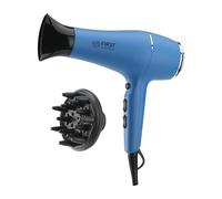 TZS First Austria asciugacapelli 2200W, ioni, styling delicato, calore uniforme, 3 livelli calore, 2 velocità, funzione colpo freddo, diffusore, blu