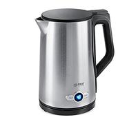 TZS First Austria bollitore acciaio inox 2200W, 1,7L, temperatura 60-100°C, mantenimento caldo, filtro anticalcare, elemento nascosto, LED