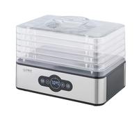 TZS First Austria essiccatore digitale per frutta, erbe, funghi, carne, 5 ripiani acciaio inox, timer e regolazione temperatura 35-70°C