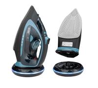 TZS First Austria - Ferro da stiro a vapore senza fili con stazione 2400W - Con serbatoio da 450 ml, sistema antigoccia, temperatura & intensità regolabile e piastra in ceramica - Con vapore verticale