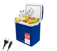 TZS First Austria - Frigo Portatile Elettrico 32L - Funzione Raffreddamento e Riscaldamento - 12V/230V per Auto e Presa - Termoelettrico e Silenzioso - Camping e Viaggi - Blu