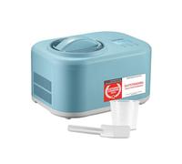 TZS First Austria - Gelatiera 1L con Compressore 3-in-1-100W Macchina per Gelato Autorefrigerante per Frozen Yogurt, Sorbetti e Gelato - Turchese