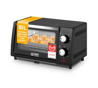 TZS First Austria - Mini Forno 10L 800W - Fornetto con regolazione della temperatura fino a 230°C - Con timer di 60 min, 2 altezze di inserimento, teglia e griglia - Per cucine piccole e campeggio