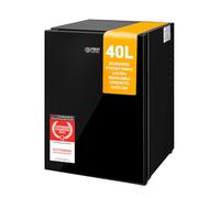 TZS First Austria - Mini Frigorifero 40L silenzioso - Piccolo Minifrigo con porta reversibile e luce interna - Minibar per campeggio, ufficio, camera da letto e hotel - Facciata in vetro