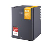 TZS First Austria - Mini Frigorifero 40L silenzioso - Piccolo Minifrigo con porta reversibile e luce interna - Minibar per campeggio, ufficio, camera da letto e hotel - Antracite