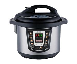 TZS First Austria - Pentola a pressione elettrica 6L con 9 programmi automatici - Multicooker 1000W come cuociriso, vaporiera, Crock Pot ecc. - Multivarka elettrico a pressione