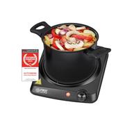 TZS First Austria Piano cottura in ceramica a infrarossi | Tutti i tipi di pentole | Piano cottura singolo 17,5 cm | Piano cottura per trasloco, campeggio, appartamento - riscaldamento rapido e