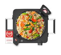 TZS First Austria piastra ceramica a infrarossi, per tutte le pentole, 22cm, traslochi, campeggio, casa vacanze, riscaldamento rapido, regolazione continua, spia luminosa