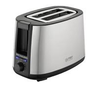 TZS First Austria Tostapane a 2 fette Ӏ Funzione di autocentraggio Ӏ 7 livelli di doratura Ӏ Funzione di scongelamento e riscaldamento Ӏ Scalda panini Ӏ 650-750 W