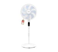 TZS First Austria Ventilatore a Piantana Ø350 mm 60 W - 54 dB(A) Silenzioso - 3 Modi, Timer 1-12 h - Touch e Telecomando - Oscillazione 70° - Bianco