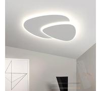 TZSMUM Bianco LED Moderna Plafoniera con Telecomando Lampada da Soffitto 2700K-6500K Dimmerabile Plafoniere Acrilico Geometrico Minimalista Design per Camera da Letto Corridoio (Triangolare,50cm)