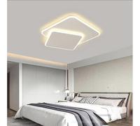 TZSMUM Bianco LED Moderna Plafoniera con Telecomando Lampada da Soffitto 2700K-6500K Dimmerabile Plafoniere Acrilico Geometrico Minimalista Design per Camera da Letto Corridoio (Quadrata,50cm)