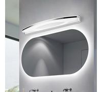 TZSMUM Interno LED Applique da Parete Bagno Specchio Lampada da Parete Impermeabile Disegno Lampada a Muro Decorativa Moderne Acrilico per Corridoio Bagno Trucco (Argenteo-Luce Bianca,100cm)