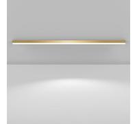 TZSMUM LED Rettangolo Lungo Plafoniera Alluminio Acrilico Moderno Interni Lampada da Soffitto Creatività Decorazione Plafoniere Lineare Design per Soggiorno Corridoio Balcone (Oro Luce Bianca,80cm)