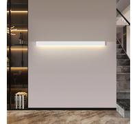 TZSMUM Moderno LED Applique da Parete Interno Lunga Decorative Lampada da Parete Minimalista Disegno Lampada a Muro Alluminio per Soggiorno Corridoio Camera da Letto (Bianco-Luce Calda,200cm)