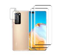 Tzstz 2+2 pezz per Huawei P40 Pro vetro temperato Pellicola Prottetiva, 9H Durezza,Anti Graffio, HD Pellicola Prottetiva