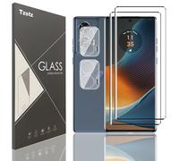 Tzstz 2+2 Pezzi Vetro Temperato per Motorola Edge 50 Fusion Protection Screen,3D Copertura Completa Pellicola di Protezione,Senza Bolle, Antigraffio,HD Pellicola di Protezione Dello Schermo