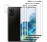 Tzstz 3+3 pezzi per Samsung Galaxy S20 Plus Pellicola 3D Protettiva a Copertura Totale, 9H Durezza,Anti Graffio, Alta Trasparente, Senza Bolle, HD vetro temperato Pellicola Prottetiva