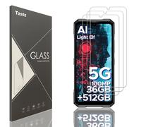 Tzstz 3 Pezzi Vetro Temperato Dello Schermo Protector per DOOGEE Blade GT/DOOGEE Blade GT Ultra 6.72" Durezza 9H Anti Graffi HD Pellicola Protettiva Dello Schermo